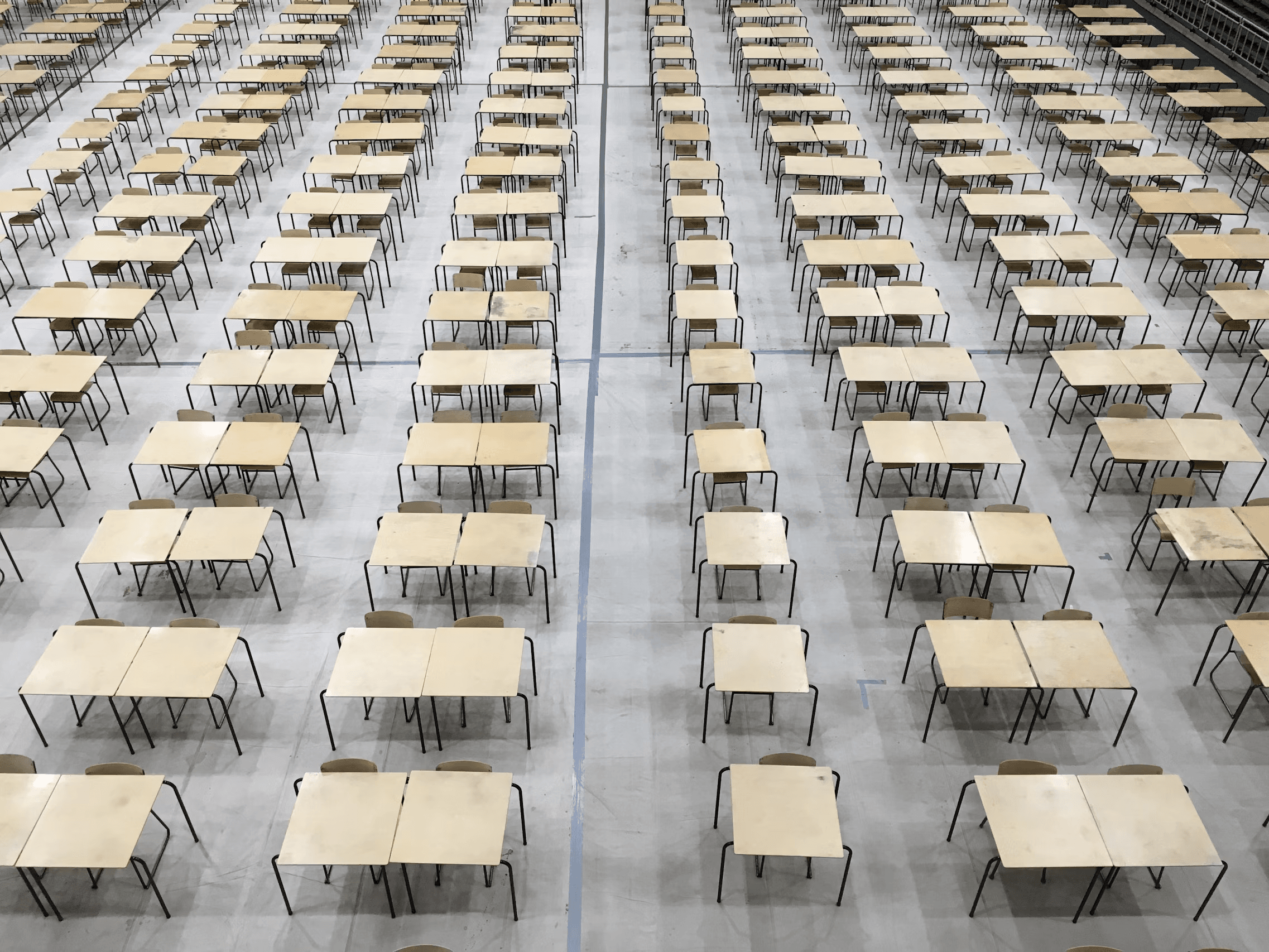 Desk and Chair Exam Hall